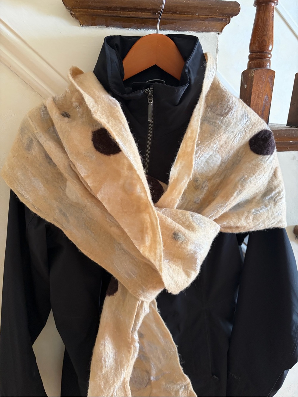 Beautiful Hand Felted Wool Scarf from Nepal